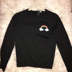 Rainbow patch sweatshirt